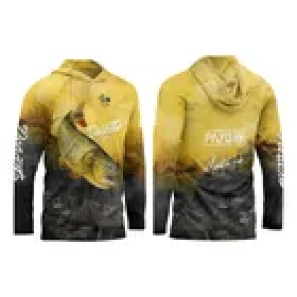 PAYO - Remera Payo Capucha + Filtro Proteccion Uv Secado Rapido DORADO