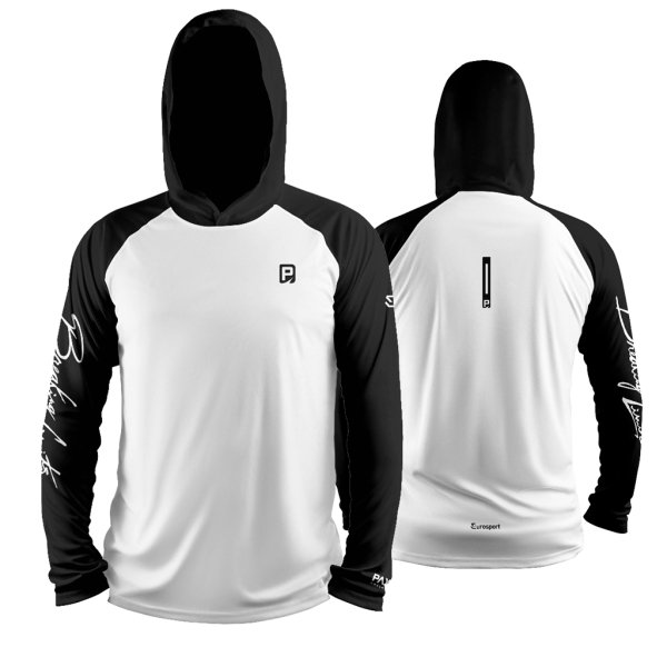 PAYO - REMERA BREAKING LIMITS COMBINADA BLANCO CON NEGRO