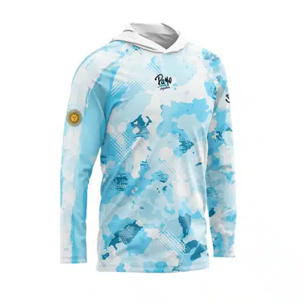 PAYO - Remera Payo Capucha + Filtro Proteccion Uv Secado Rapido PATRIOTA ARG