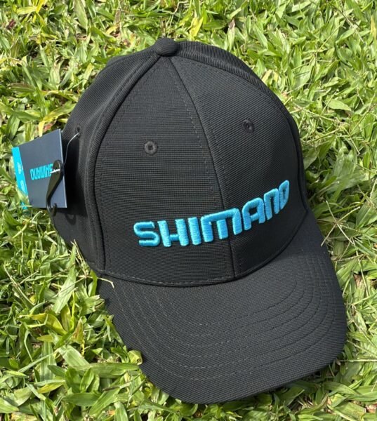 SHIMANO - GORRA NEGRA CON LOGO BORDADA AZUL